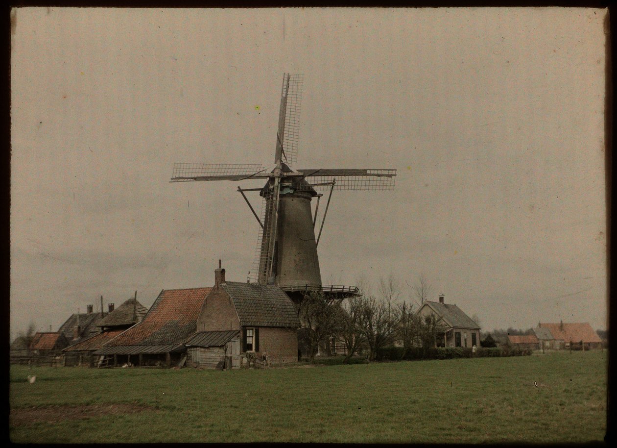 Molen in buurtschap Het Klompje (of: De Klomp), Zeist, aan de Koppeldijk door Lambertus Hendrik van Berk