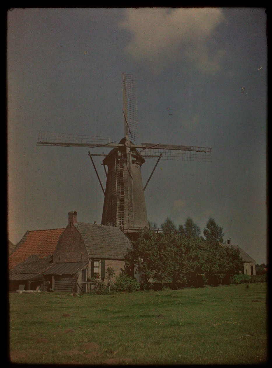 Molen in buurtschap Het Klompje (of: De Klomp), Zeist, aan de Koppeldijk door Lambertus Hendrik van Berk