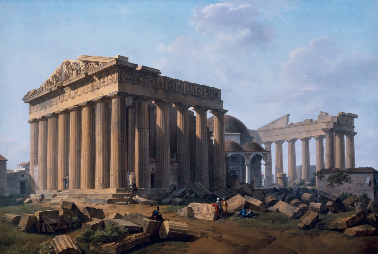 De Akropolis, Athene door Lancelot Théodore Turpin de Crissé de Crissé