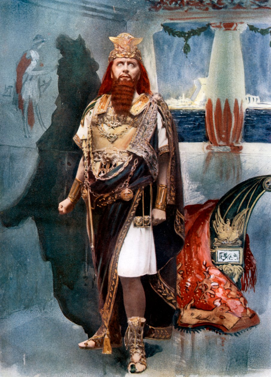 Herbert Beerbohm Tree in Herod, ca. 1902 door Langfier Photo