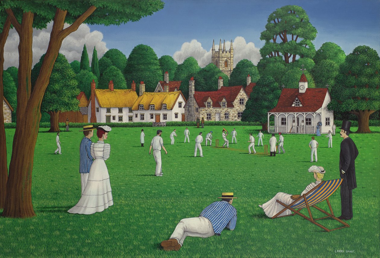 Edwardiaans Cricket door Larry Smart