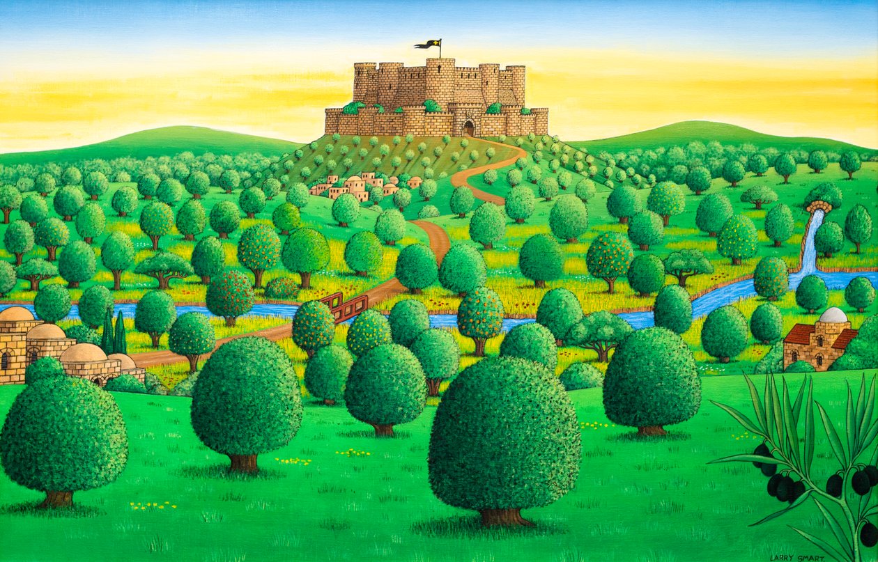 Krak des Chevaliers - Syrië, 1999 door Larry Smart