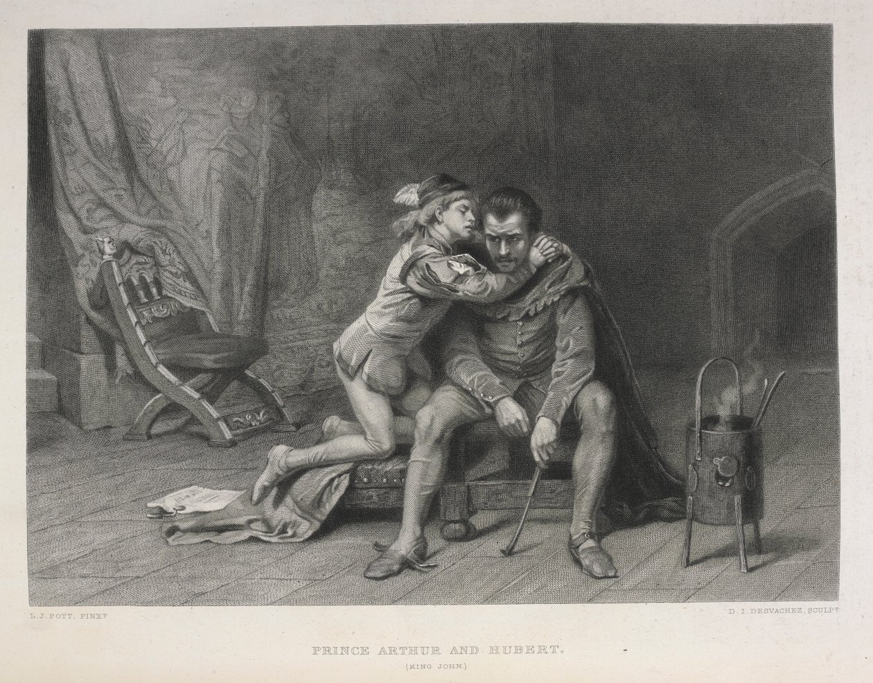 Prins Arthur en Hubert - De werken van Shakspeare door Laslett John Pott