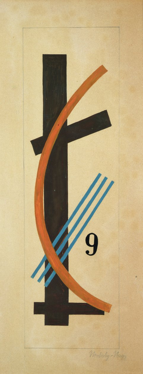 Nr. 9 door Laszlo Moholy Nagy