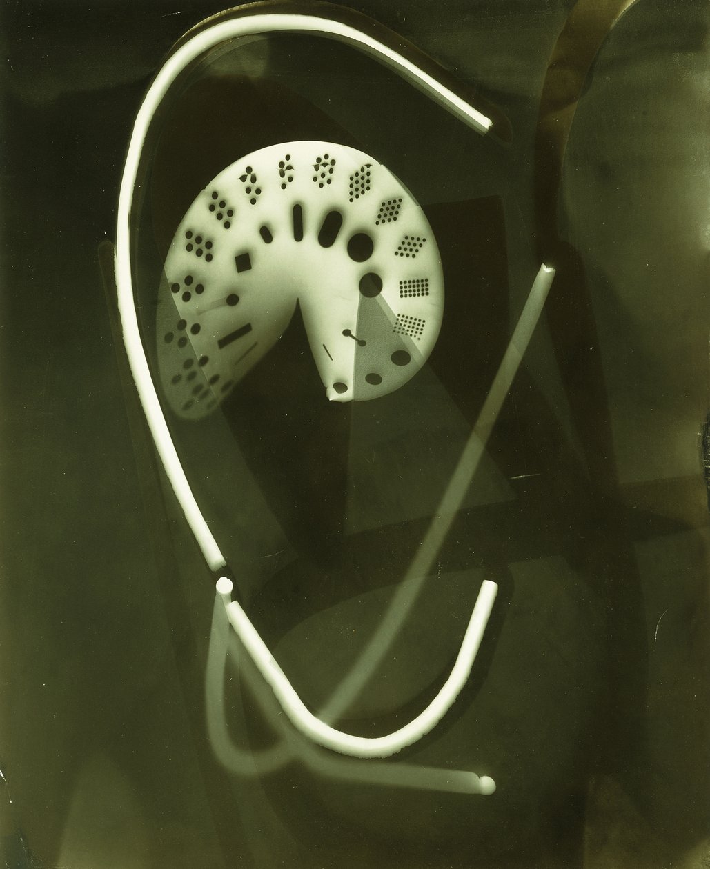 Fotogram door Laszlo Moholy-Nagy