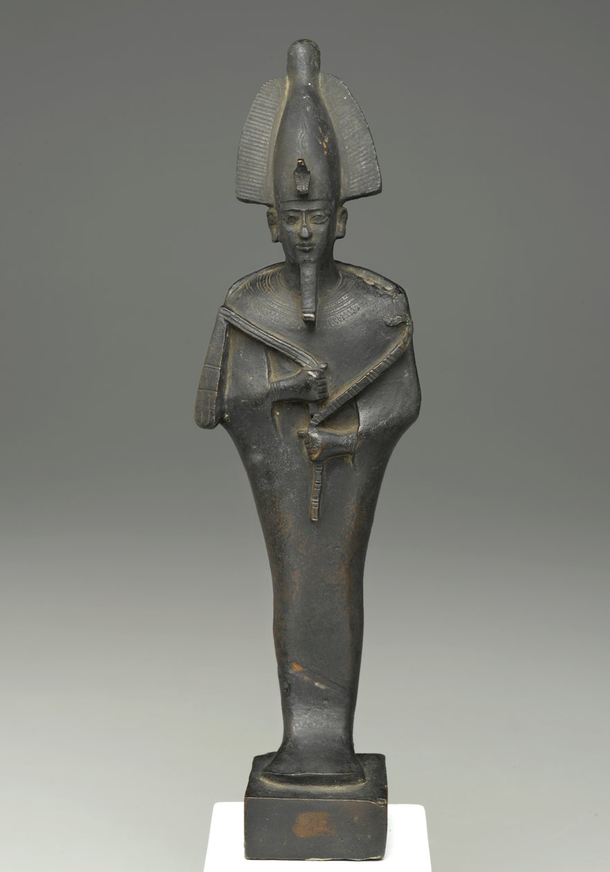 Staande mummievormige figuur van Osiris, 664-332 v.Chr. door Late Period Egyptian