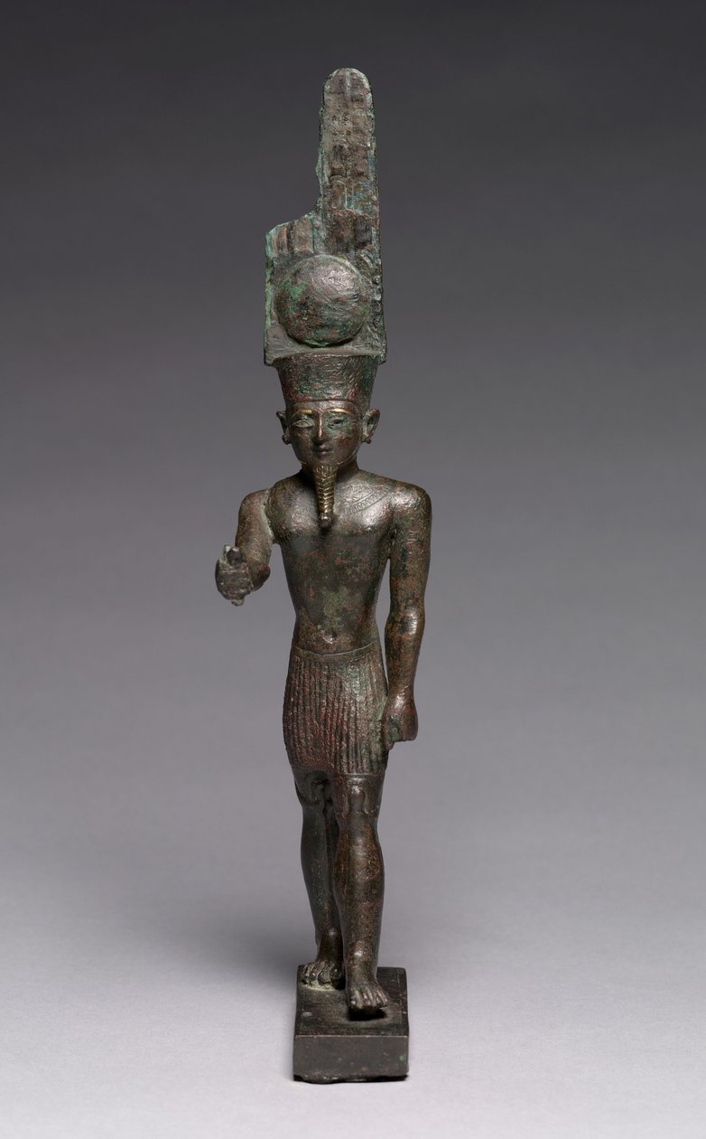Statuette van Amen-Ra, 664-30 v.Chr. door Late Period Egyptian