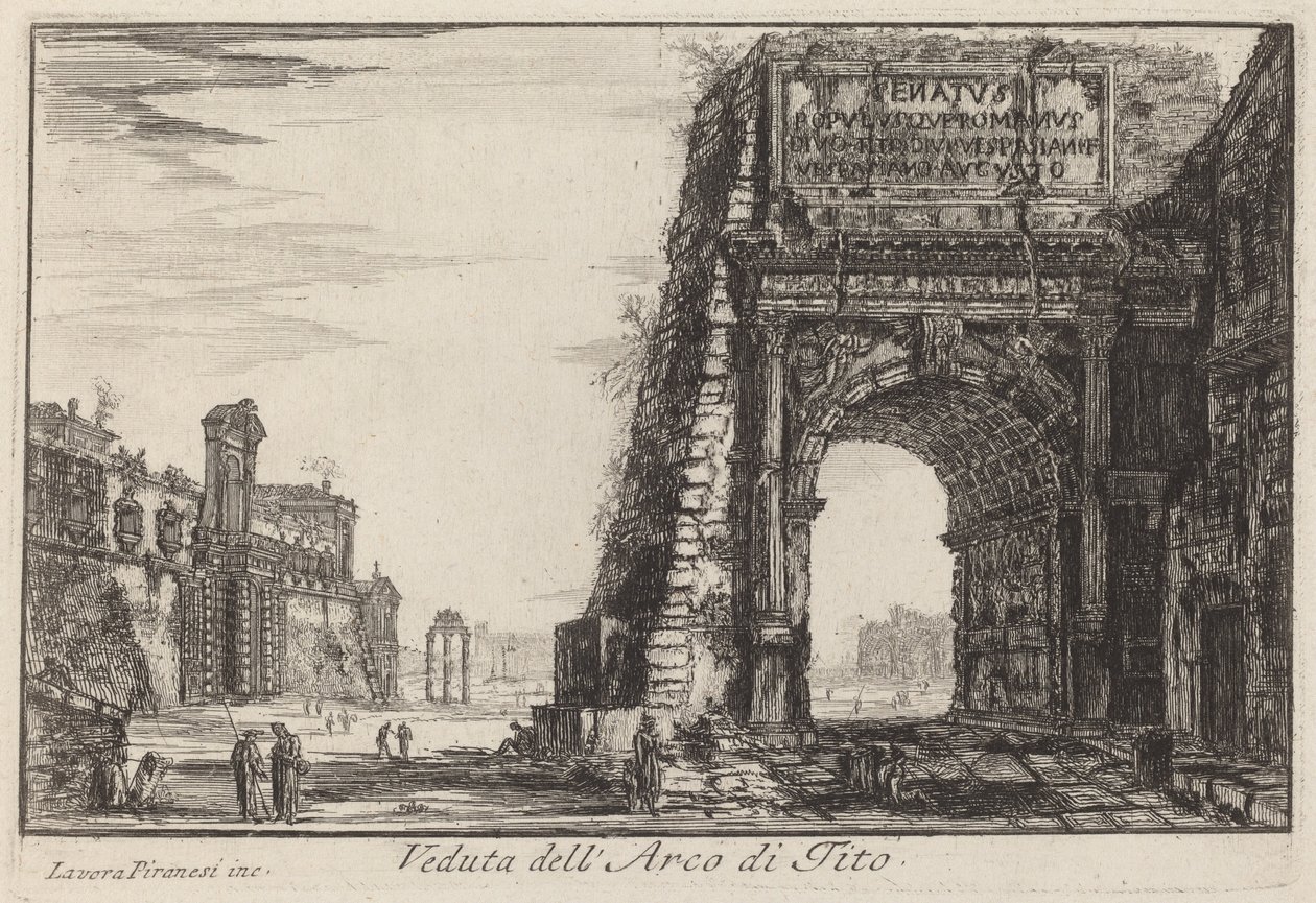 De Boog van Titus door Laura Piranesi after Giovanni Battista Piranesi