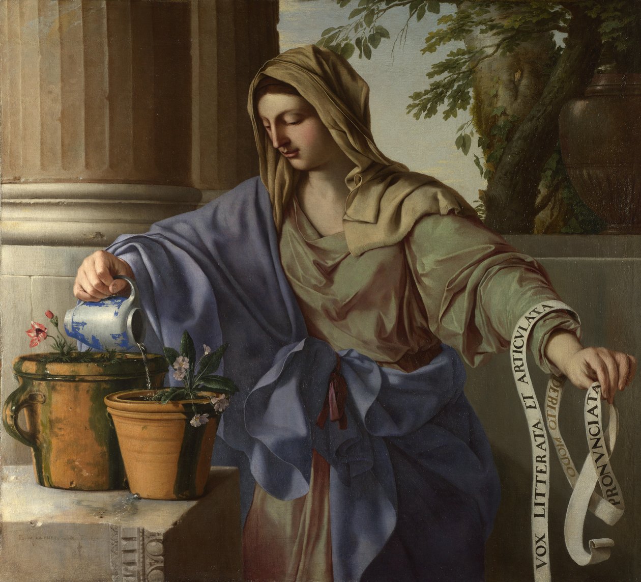 Allegorie van Grammatica, 1650 door Laurent La Hyre de