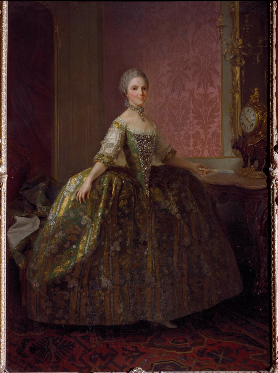 Portret van Marie Louise door Bourbon Parme (1751-1819) Schilderij door Laurent Pecheux (1729-1821). Florence, Pitti Paleis door Laurent Pecheux