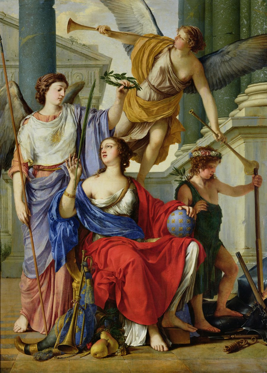 Allegorie van de regentschap van Anna van Oostenrijk, 1648 door Laurent de la Hyre