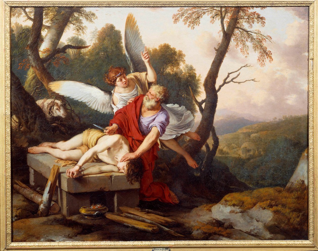 Abraham offert zijn zoon Isaak door Laurent de la Hyre