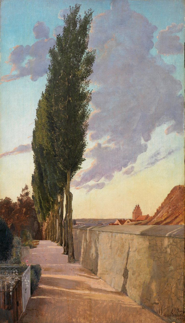 Landschap met populieren. Septemberavond door Laurits Andersen Ring