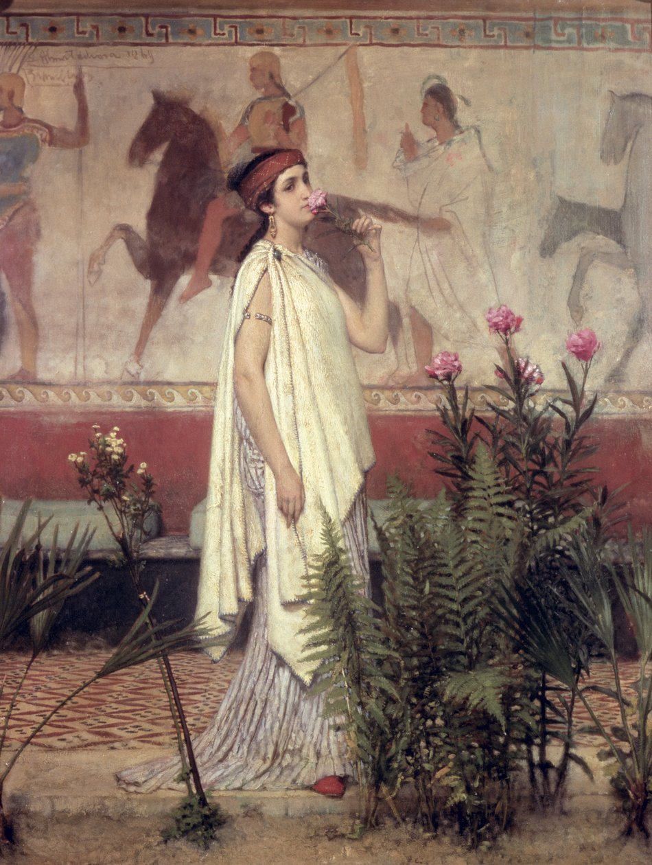 Een Griekse Vrouw, 1869 door Lawrence Alma Tadema