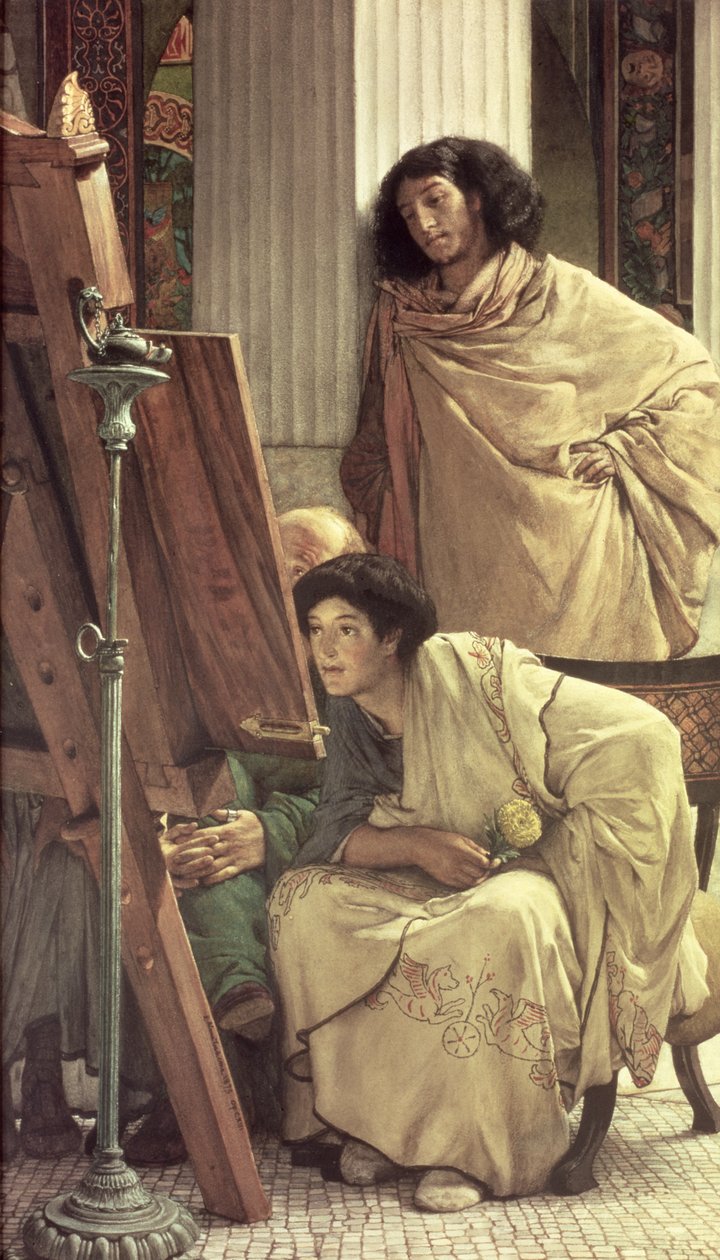 Een Bezoek aan het Atelier, 1873 door Lawrence Alma Tadema