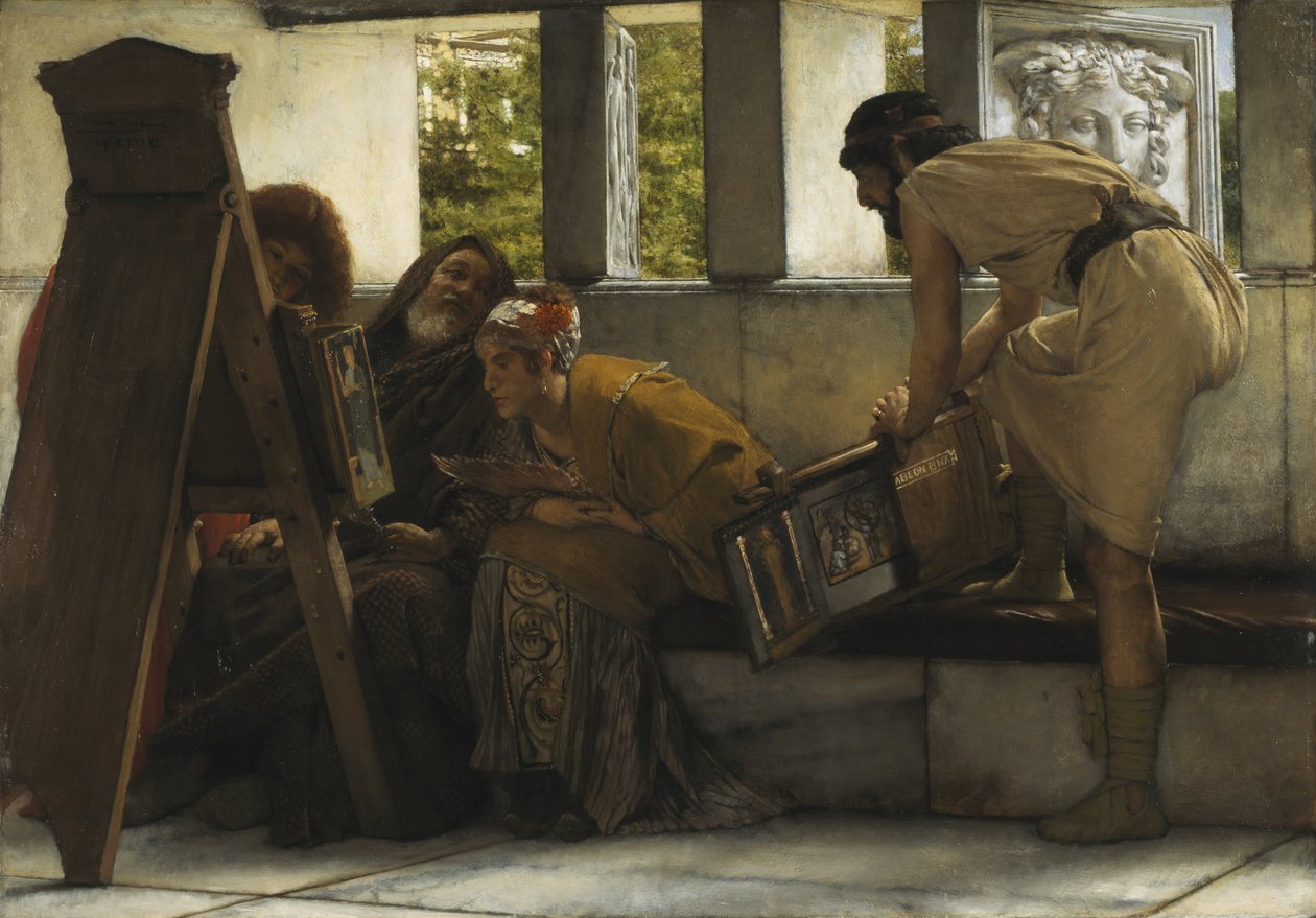 Een studio in Rome  door Lawrence Alma-Tadema