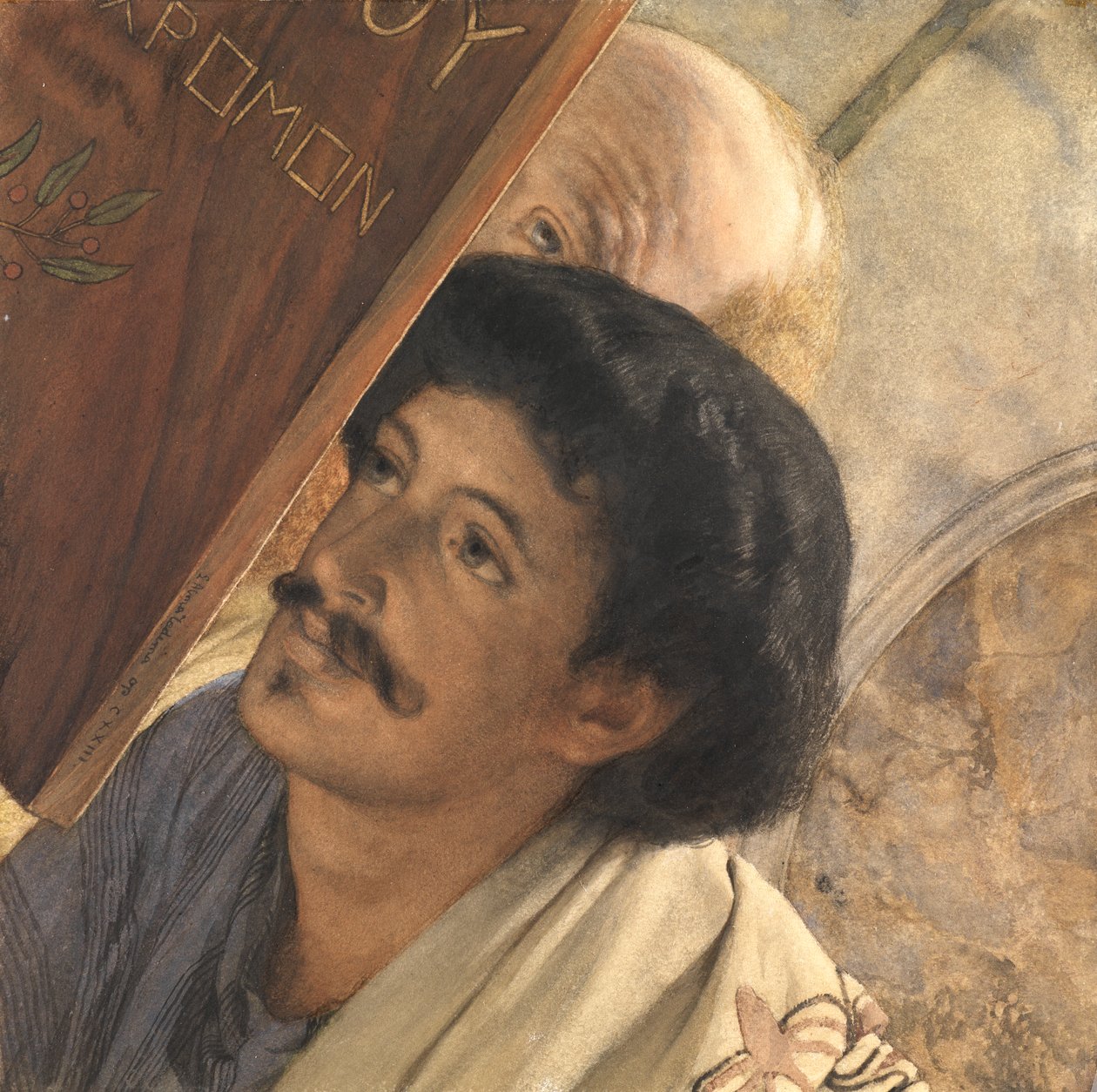 Charles Deschamps, met Henry Wallace toekijkend, 1874 door Lawrence Alma Tadema