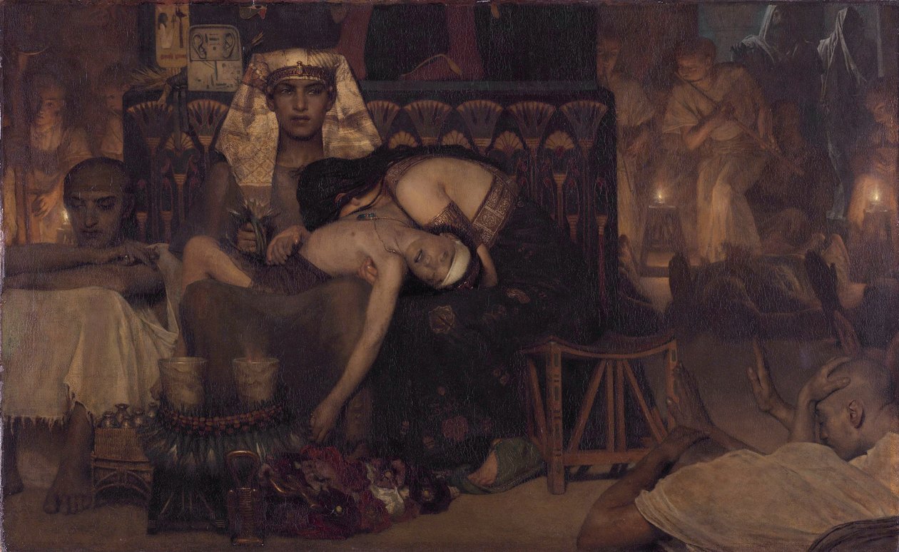 Dutch: De dood van de eerstgeborene van de Farao (Ex. 12:29) Death of the Pharaoh