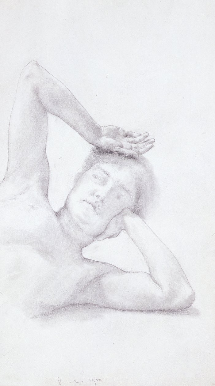 Vrouwelijk hoofd en torso, 1900 door Lawrence Alma Tadema