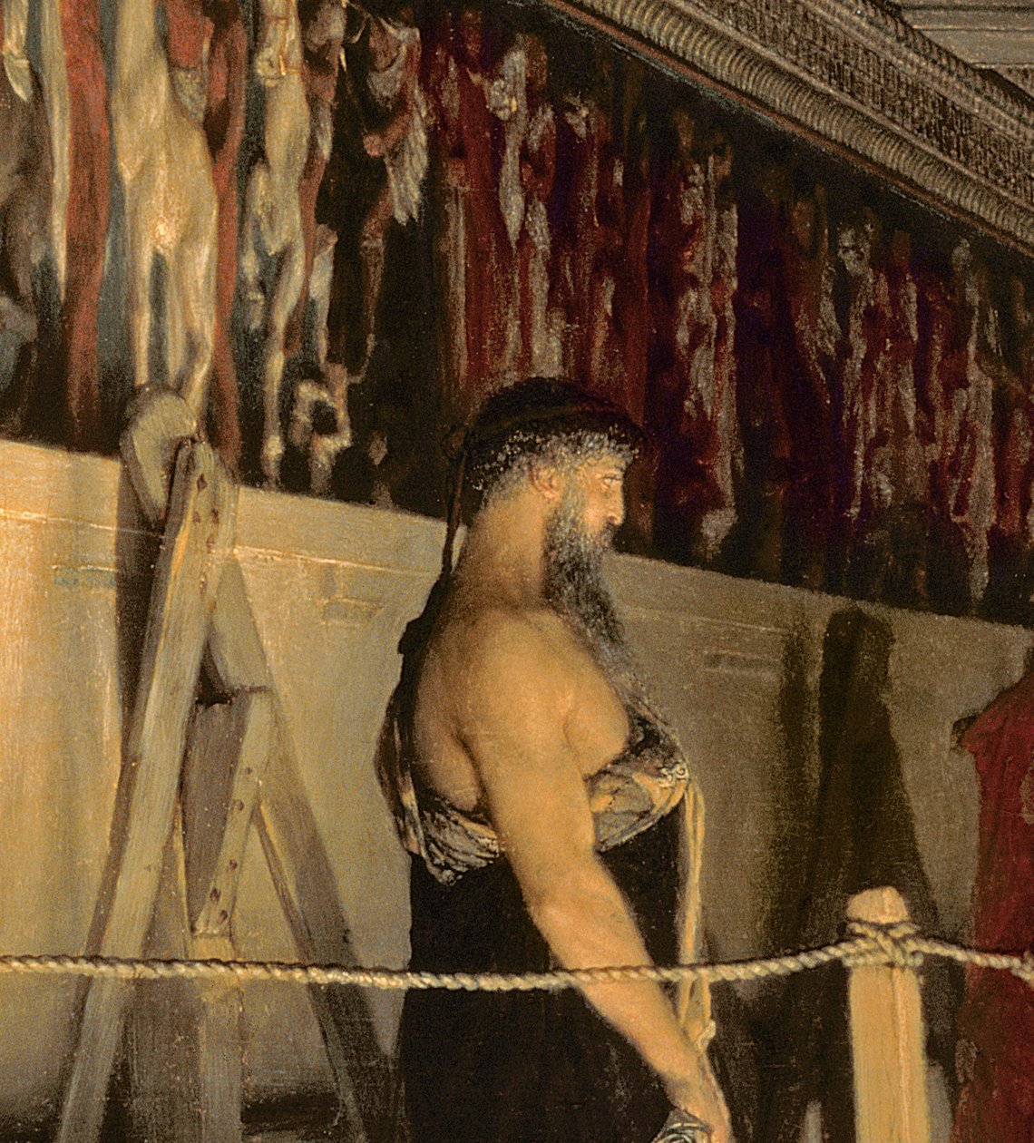 Pheidias en de fries van het Parthenon, Athene, 1868 door Lawrence Alma Tadema