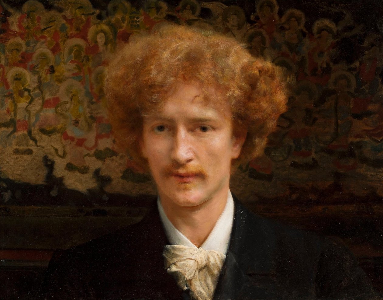 Portret van Ignacy Jan Paderewski (1860-1941) door Lawrence Alma Tadema