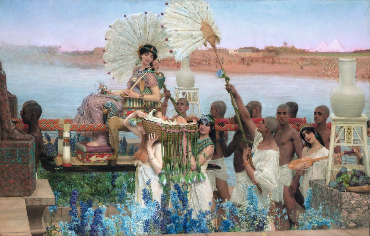 De vondst van Mozes door Lawrence Alma Tadema