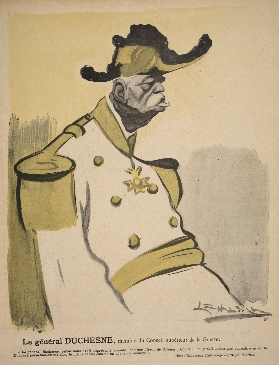 Generaal Duchesne, lid van de Oorlogsraad, illustratie uit 