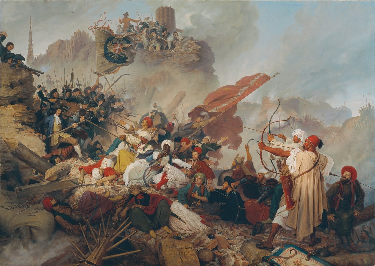 Bestorming van de Löwelbastei door de Turken door Leander Russ