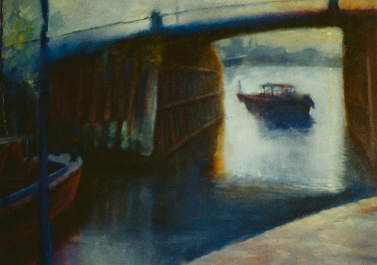 Schuilplaats, 2000 Thames lighter Pimlico dock door Lee Campbell