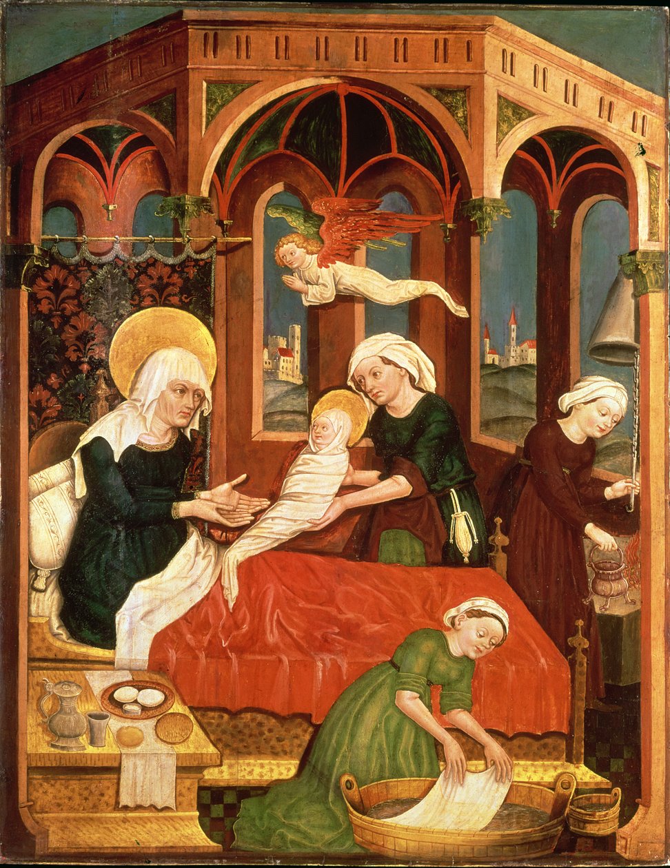 Geboorte van Maria door Leinhart von Brixen