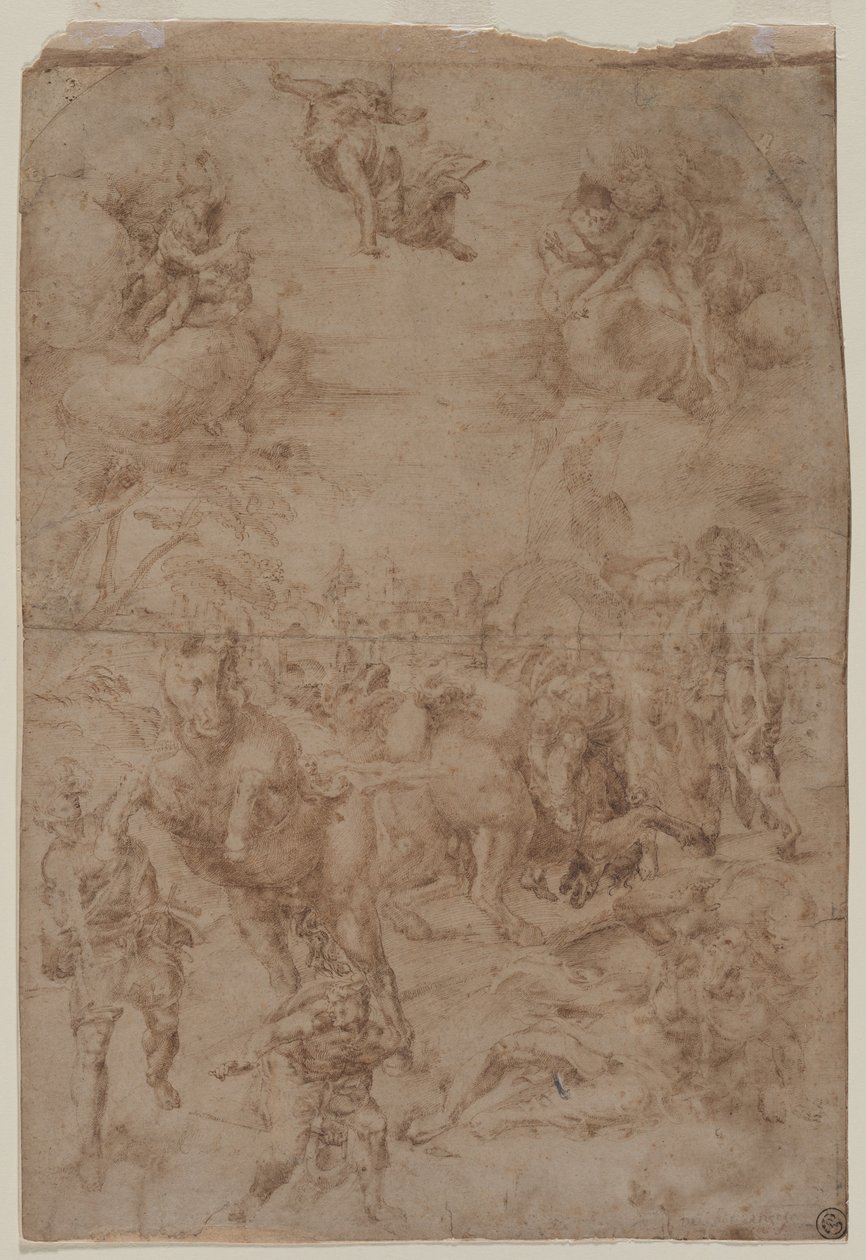 De Bekering van St. Paulus door Lelio Orsi da Novellara