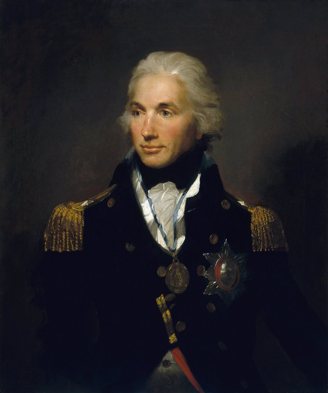Portret van vice-admiraal Horatio Nelson (1758-1805), eerste burggraaf van Nelson door Lemuel Francis Abbott