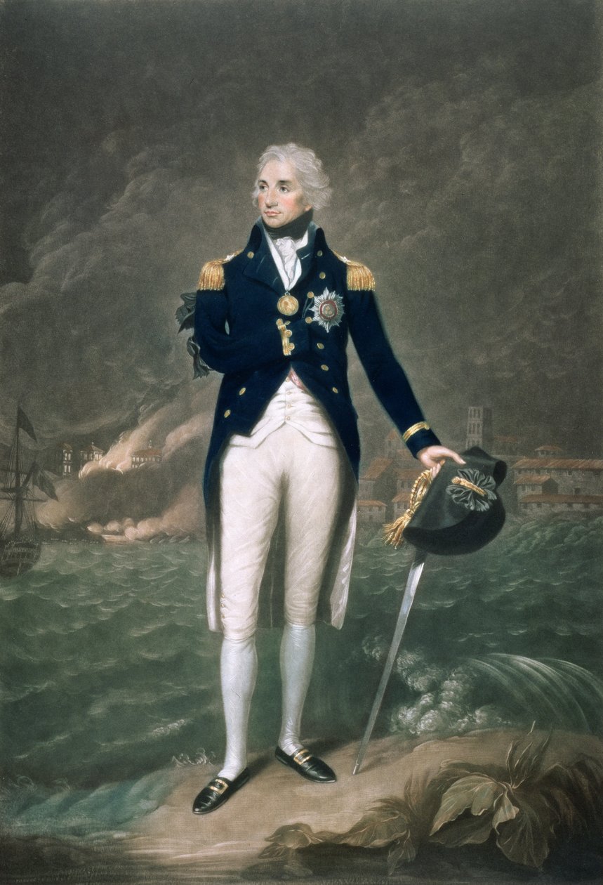 Sir Horatio Nelson, K.B., Viceadmiraal van de Blauwe Vloot door Lemuel Francis Abbott