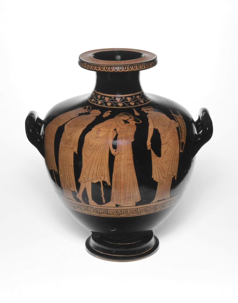 Hydria, of waterkruik, 460-450 v.Chr. door Leningrad Painter
