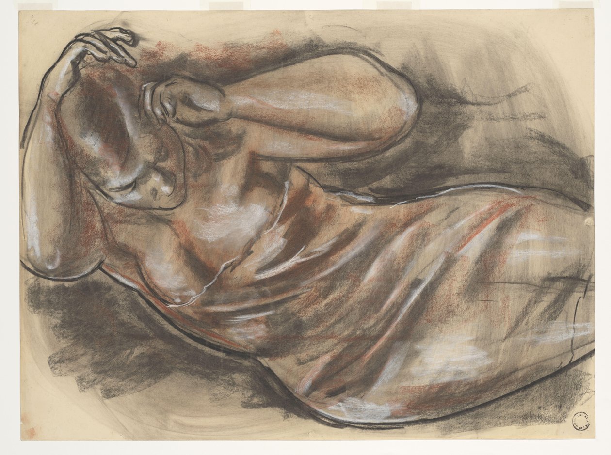 Liggend Naakt door Leo Gestel (signed by artist)