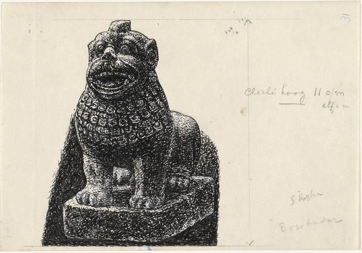 Beeld van een leeuw door Leo Gestel