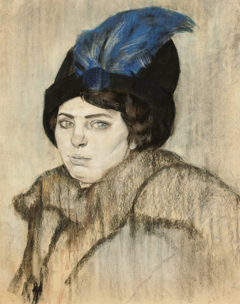 Portret van Marie Boendermaker-Schoenmaker door Leo Gestel