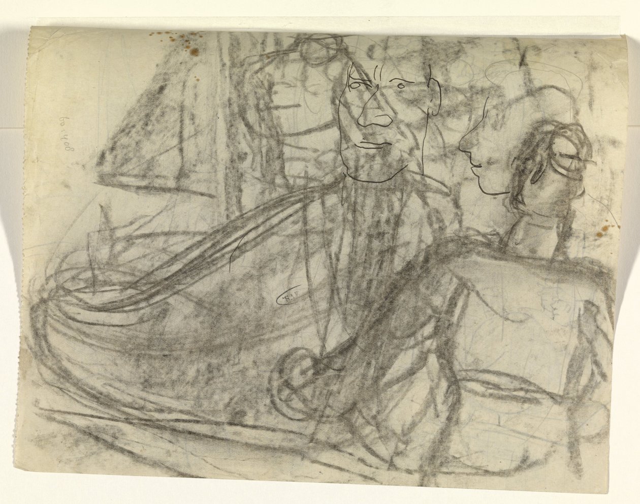 Schip en figuren door Leo Gestel