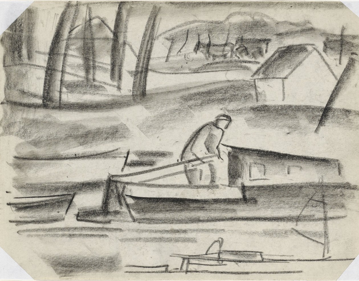 Schipper aan het roer door Leo Gestel