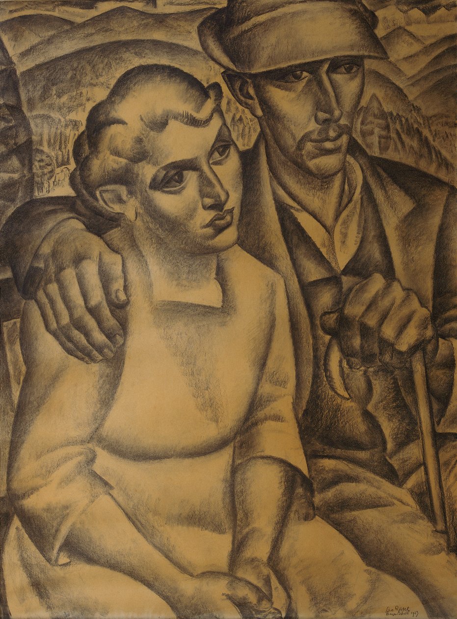 De Verloofden in het Beierse Woud door Leo Gestel