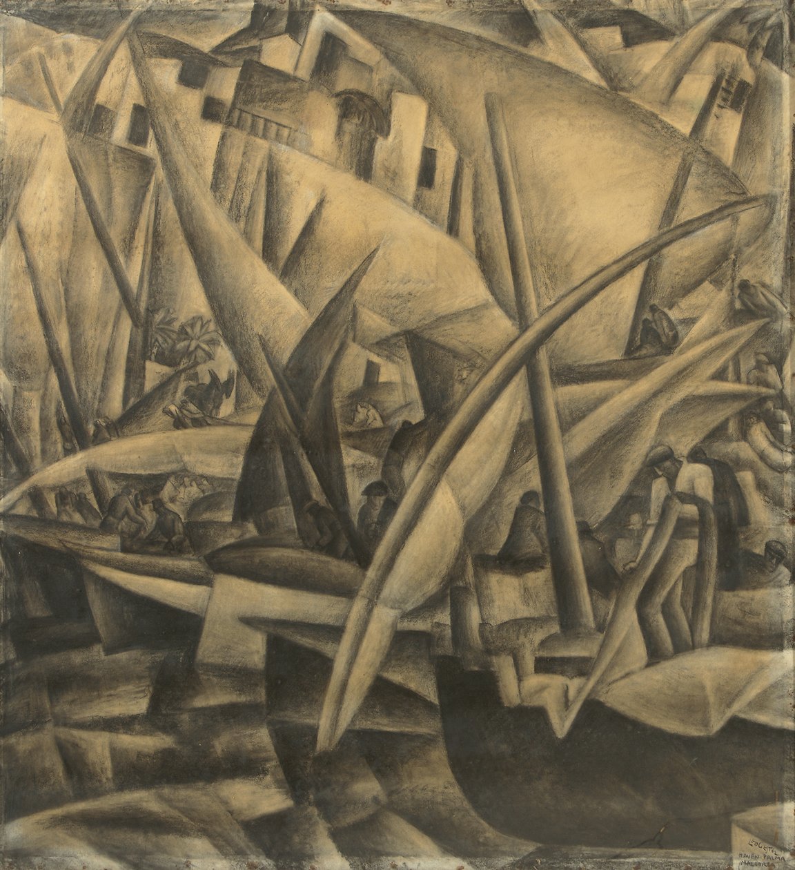 De Haven van Palma de Mallorca, c.1914 door Leo Gestel
