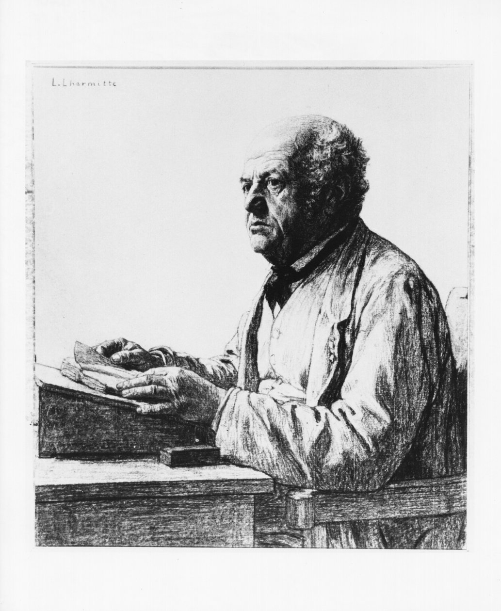 De vader van de kunstenaar door Leon Augustin Lhermitte