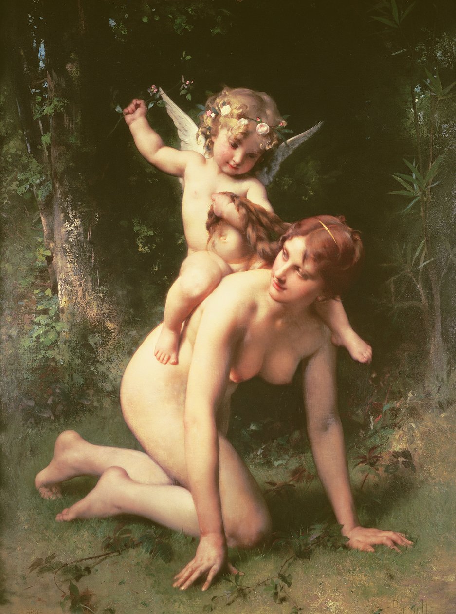 Liefde Overwint, 1880 door Leon Bazile Perrault