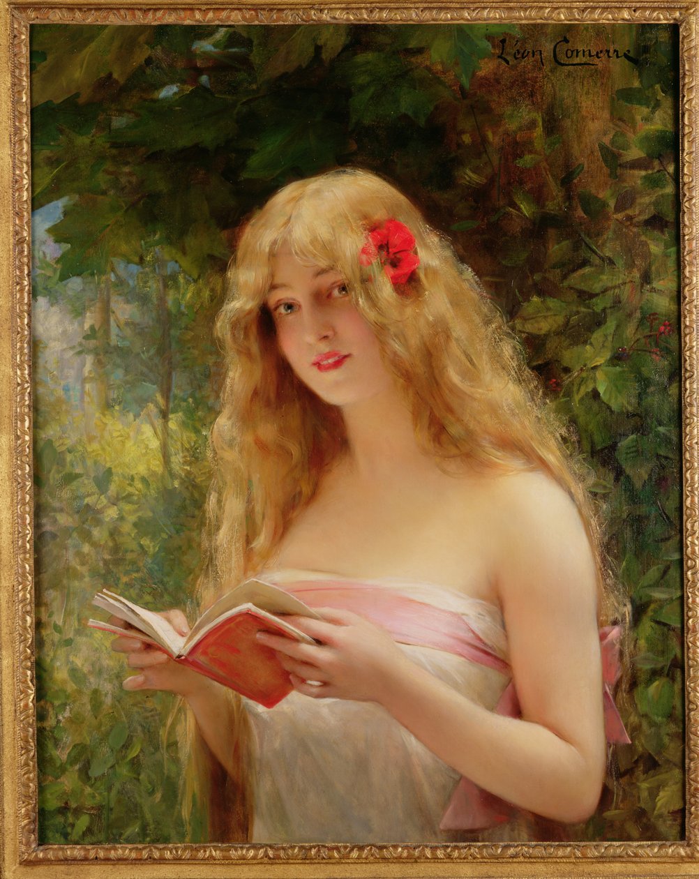 La Belle Liseuse (De mooie lezeres) door Leon Francois Comerre
