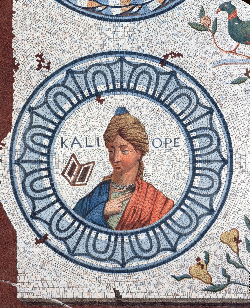 Calliope, muze van welsprekendheid en epische poëzie door Leon de Laborde