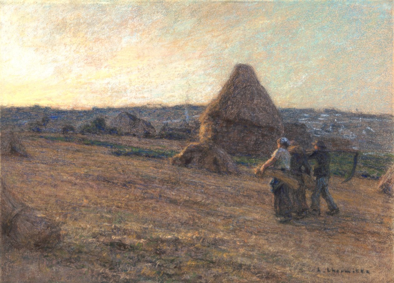 De terugkeer van de oogsters door Leon Augustin Lhermitte