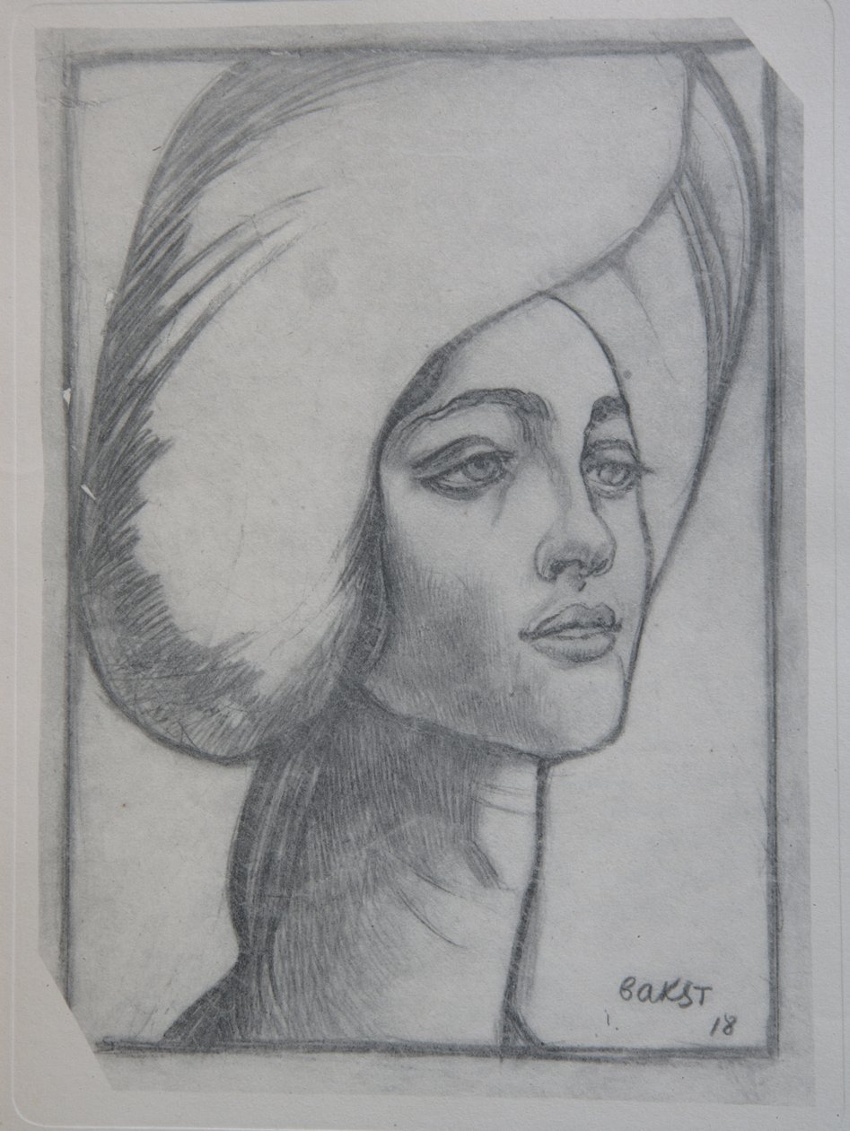 Portret van madame T. door Leon Bakst