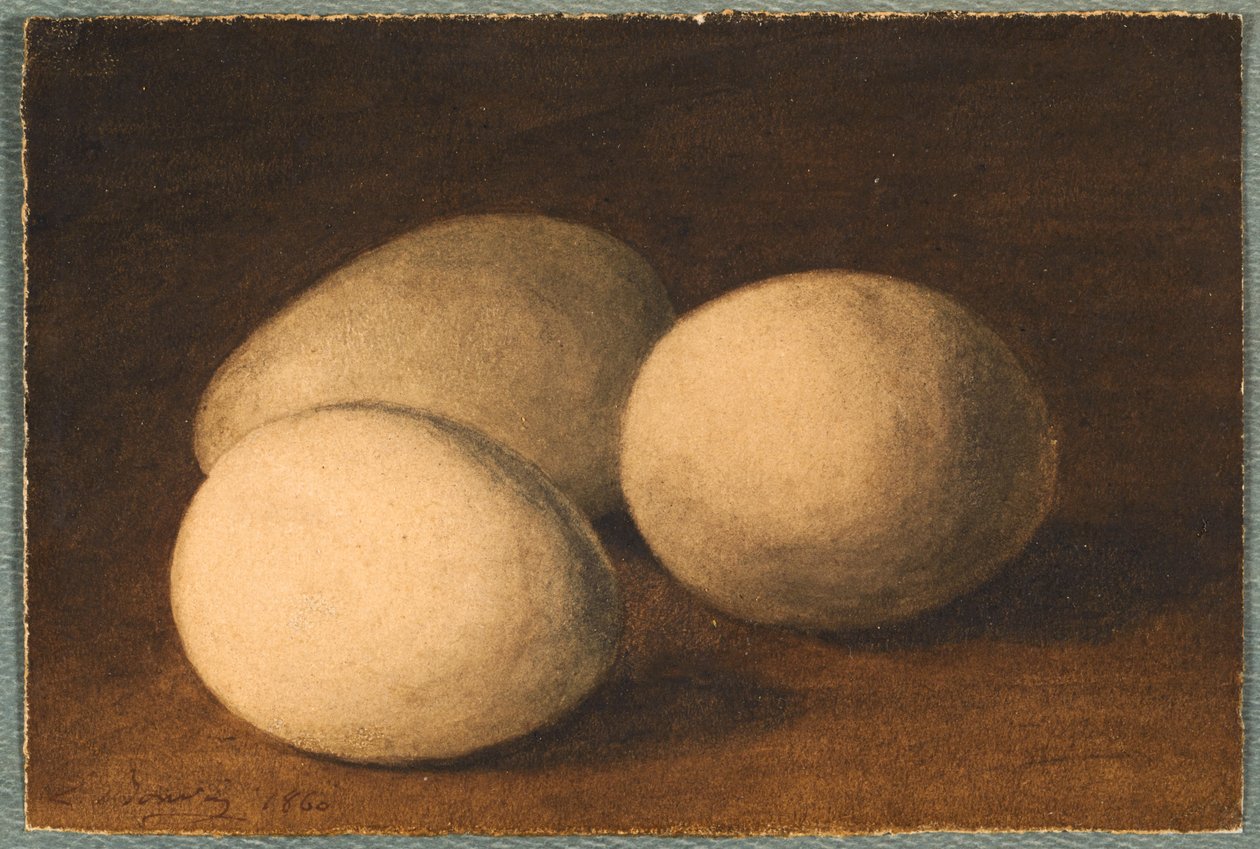 Drei Eier (Trois oeufs) door Léon Bonvin