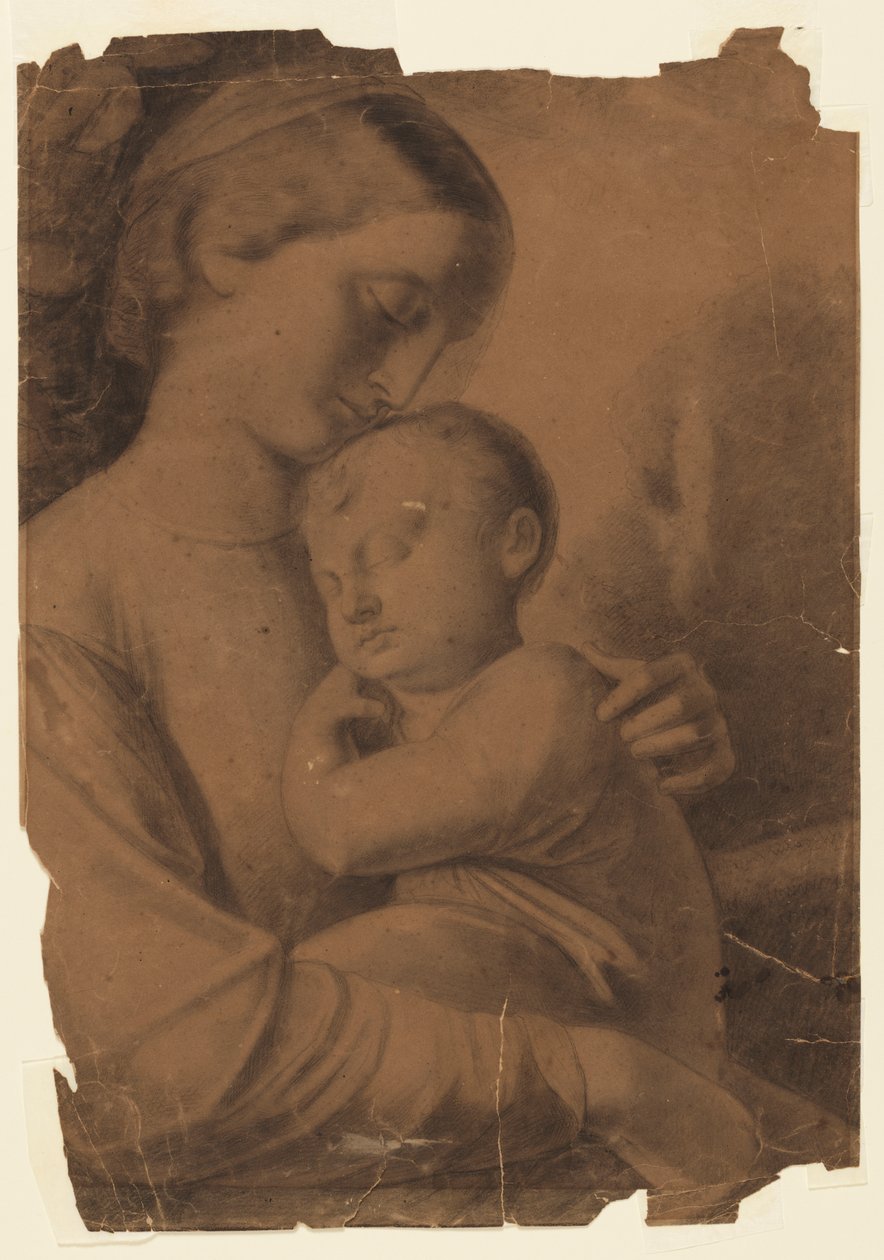 Madonna en Kind door Leon Dabo