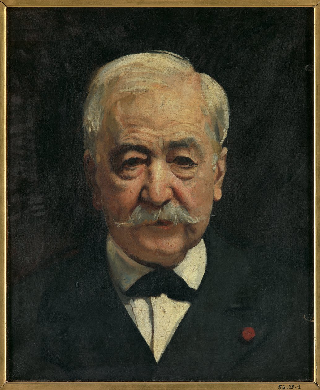 Portret van Ferdinand de Lesseps door Leon Joseph Florentin Bonnat